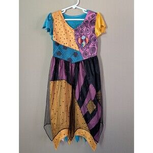 Nightmare Before Christmas Sally Nightgown Girls Small 6 Dress Halloween Costume